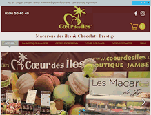 Tablet Screenshot of coeurdesiles.com